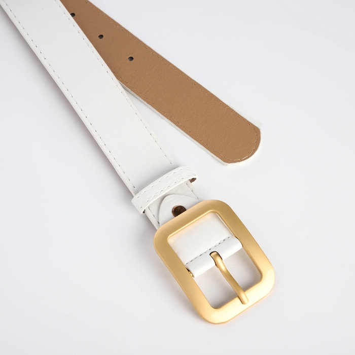 Ремень женский, ширина 3,5 см, цвет белый Ремень женский, ширина 3,5 см, цвет белый