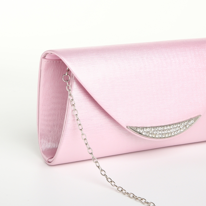 Сумка-клатч на магните, цвет розовый
