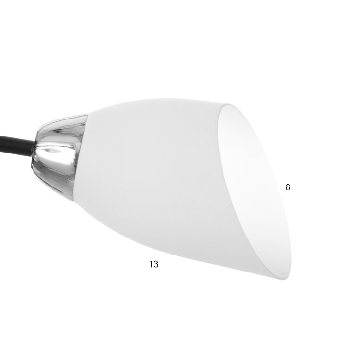 Люстра Люстра "Барра" 6х60Вт E14 черный-хром 74х74х19 см.