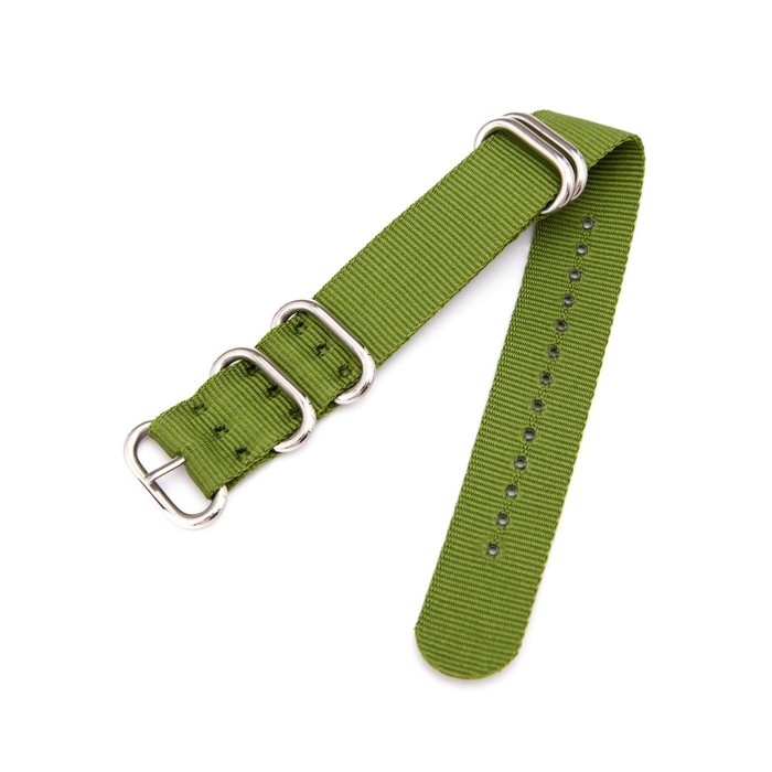 Ремешок для часов Ремешок для часов "Соломон", 22 мм, l-27 см, зеленый