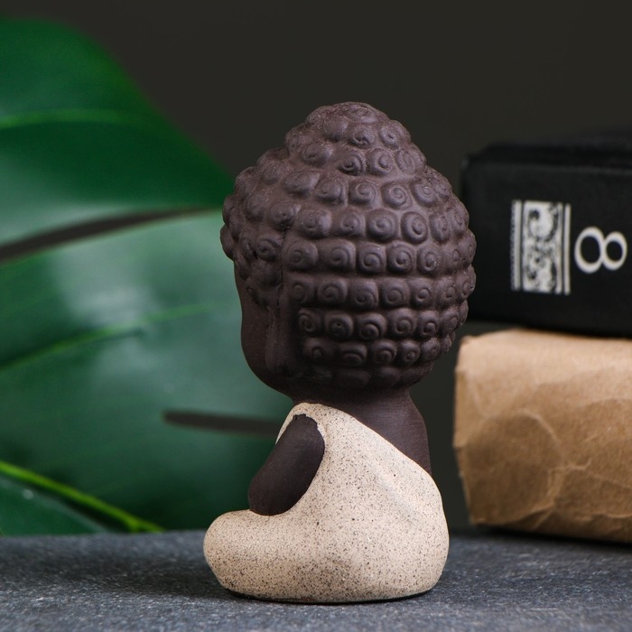 Фигурка Фигурка "Кудрявый Будда" 5х9см микс