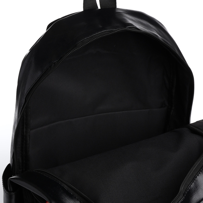 Рюкзак школьный на молнии, цвет чёрный Рюкзак школьный на молнии, цвет чёрный