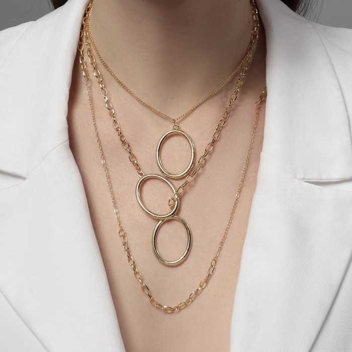 Кулон «Цепь» овал, цвет золото, 50 см Кулон «Цепь» овал, цвет золото, 50 см