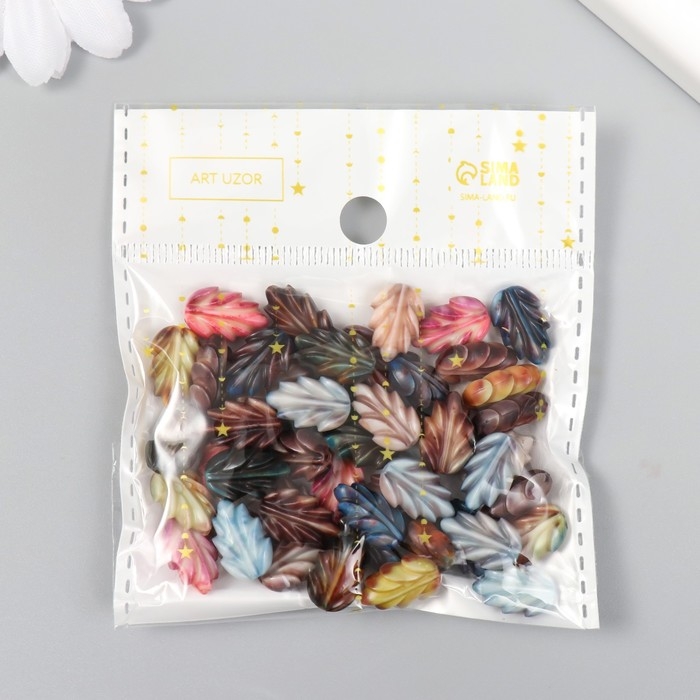 Бусины для творчества Бусины для творчества "Винтаж. Листочки" набор 15 гр 0,4х0,9х1,4 см