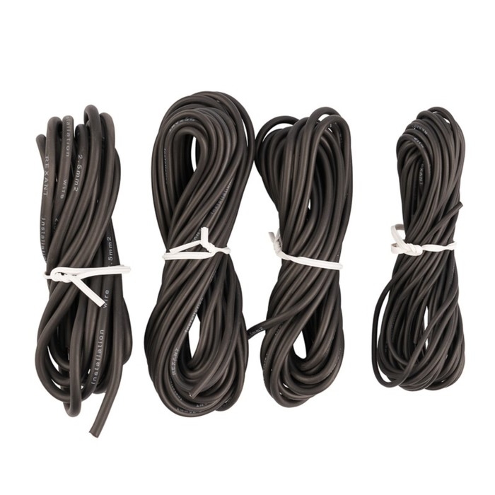 Набор автопроводов Rexant  Набор автопроводов Rexant "Ассорти" черный, 0,50 х 5 м; 0,75 х 5 м; 1,50 х 3 м; 2,50 х 2 м