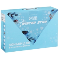 Коньки фигурные Winter Star «Снежинка», р. 35