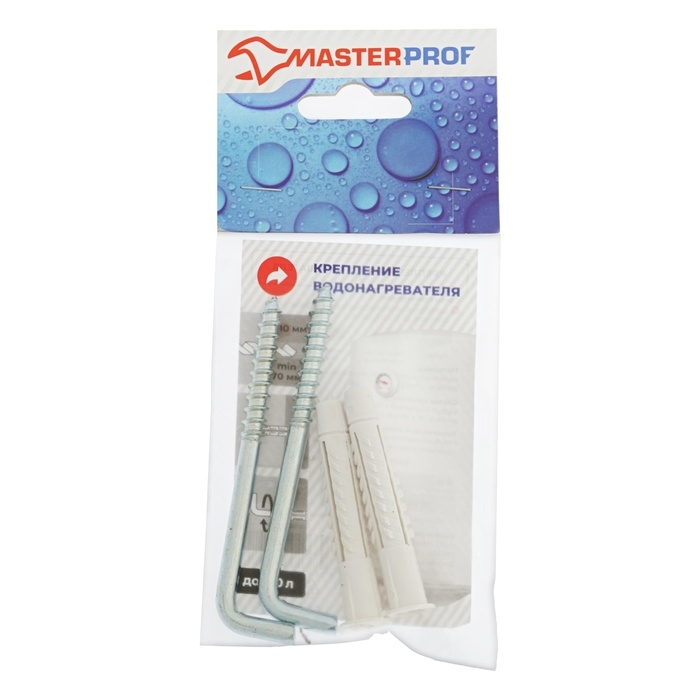 Набор для крепления бойлера и водонагревателя MasterProf, 100 л., шуруп-костыль 8х100, 2 шт. Набор для крепления бойлера и водонагревателя MasterProf, 100 л., шуруп-костыль 8х100, 2 шт.