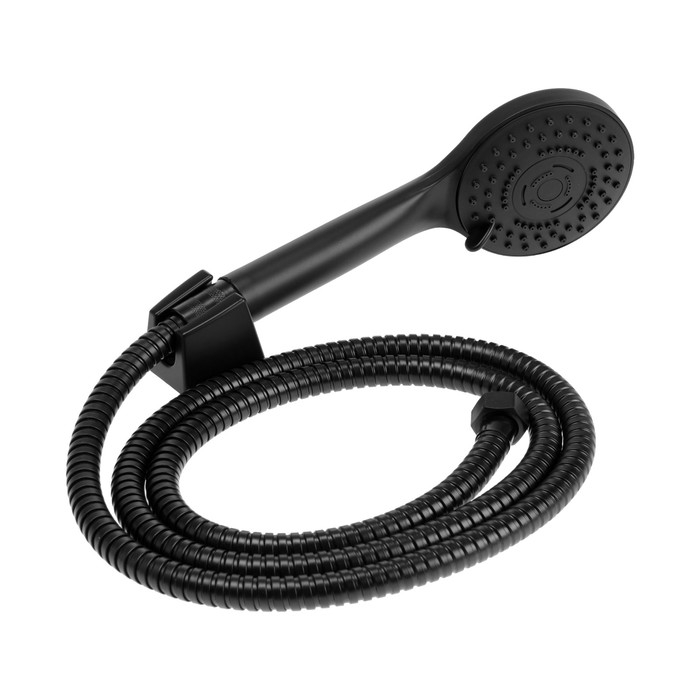 Смеситель для ванны ZEIN Z4052, излив 30 см, картридж 40 мм, с душевым набором, черный/хром Смеситель для ванны ZEIN Z4052, излив 30 см, картридж 40 мм, с душевым набором, черный/хром