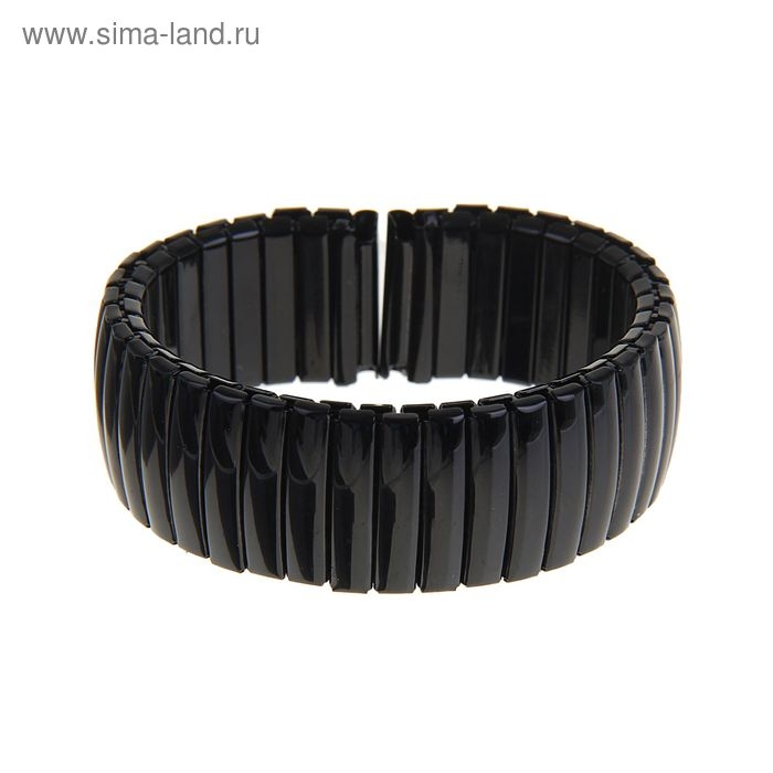 Ремешок для часов Ремешок для часов "Соломон", 18 мм, металл, l-15.5 см, черный хром