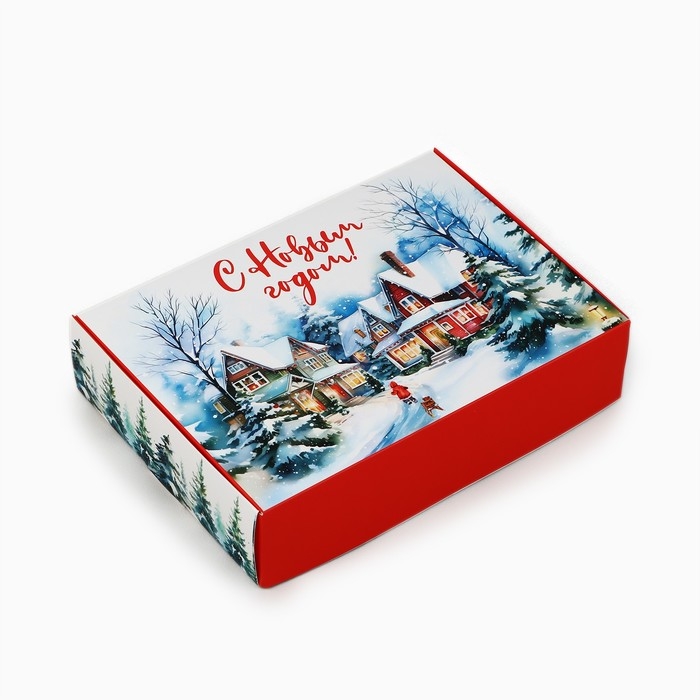 Коробка подарочная новогодняя складная «Зимняя сказка», 21 х 15 х 5 см, Новый год