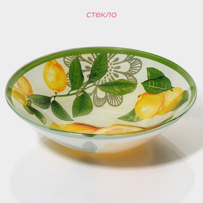 Набор тарелок стеклянных Доляна «Дольче», 19 предметов: 6 десертных тарелок, 6 обеденных тарелок, 6 мисок, салатник Набор тарелок стеклянных Доляна «Дольче», 19 предметов: 6 десертных тарелок, 6 обеденных тарелок, 6 мисок, салатник