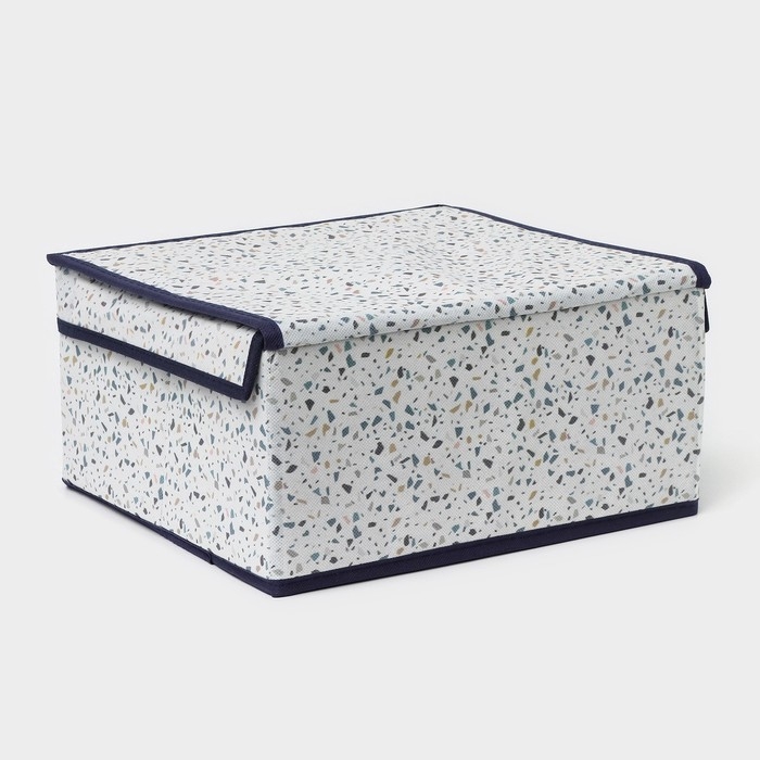 Короб для хранения Доляна «Мармелад», 30×28×15 см, цвет белый Короб для хранения Доляна «Мармелад», 30×28×15 см, цвет белый