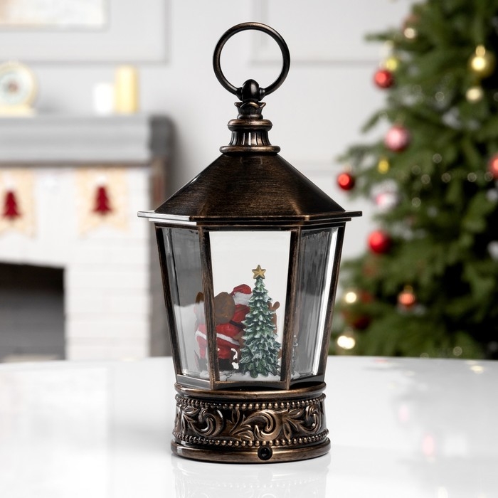 Фигура светодиодная «Снежные чудеса», 22х14 см, музыка, батарейки ААх3 (не в комплекте), USB, свечение тёплое белое Фигура светодиодная «Снежные чудеса», 22х14 см, музыка, батарейки ААх3 (не в комплекте), USB, свечение тёплое белое