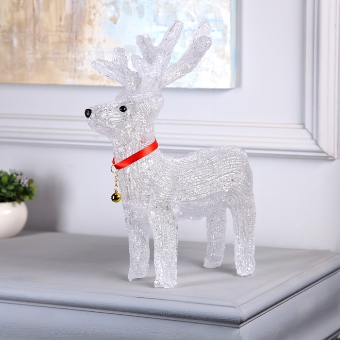 Светодиодная фигура «Оленёнок» 28 × 36 × 18 см, акрил, 40 LED, 220 В, свечение белое Светодиодная фигура «Оленёнок» 28 × 36 × 18 см, акрил, 40 LED, 220 В, свечение белое