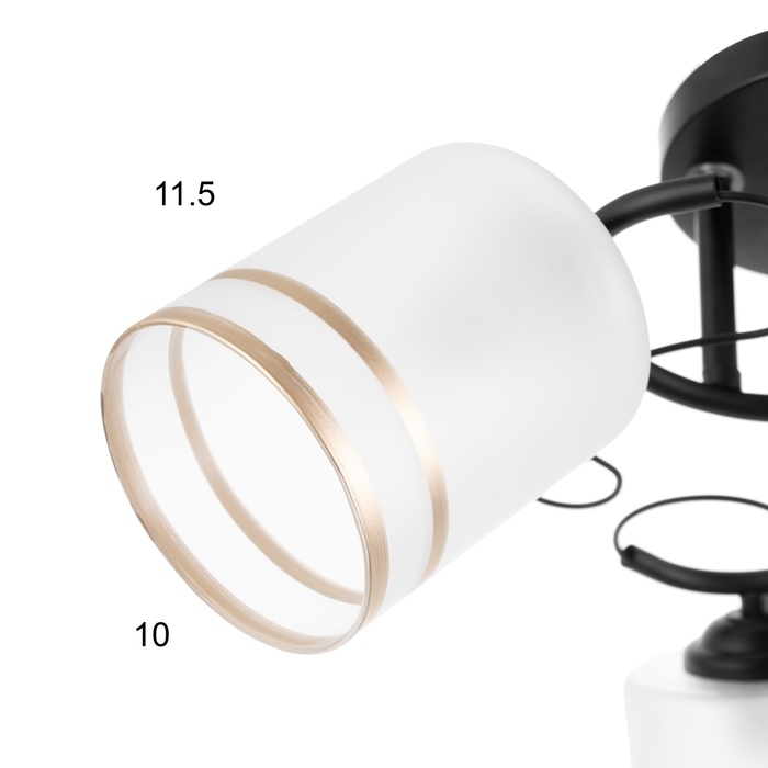 Люстра Люстра "Марти" 3хЕ27 40Вт черный 48х48х26 см