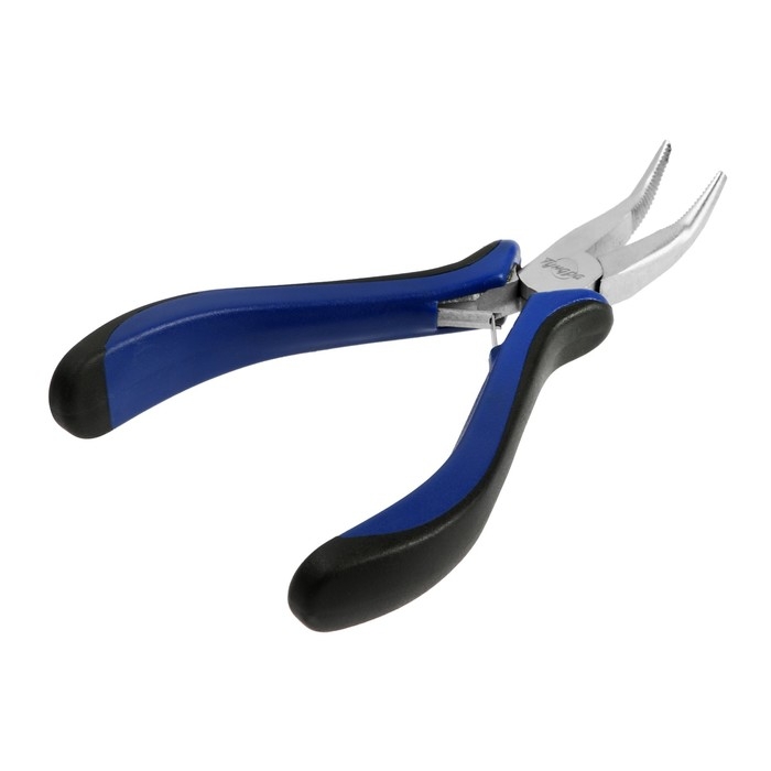 Длинногубцы изогнутые ТУНДРА mini, никелированные, двухкомпонентные рукоятки, 125 мм Длинногубцы изогнутые ТУНДРА mini, никелированные, двухкомпонентные рукоятки, 125 мм