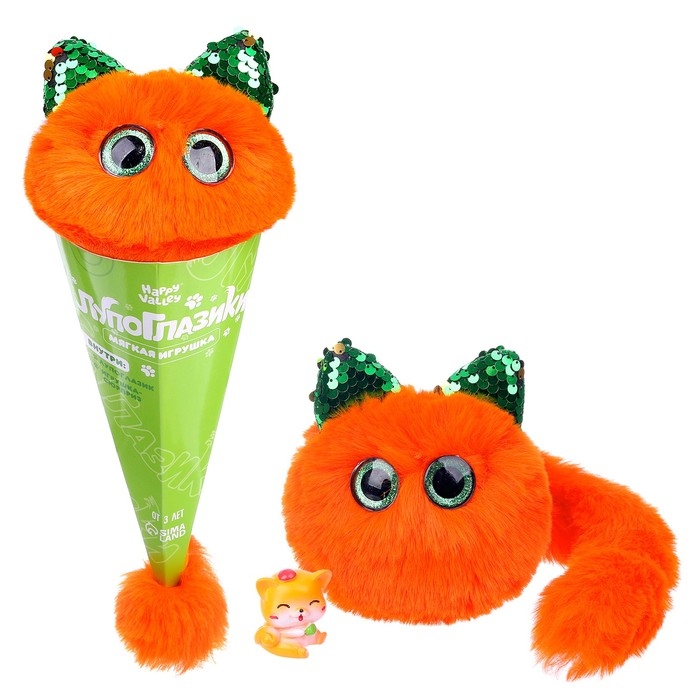 Мягкая игрушка «Лупоглазики: Кэнди-плюш», с питомцем, 11 см, МИКС Мягкая игрушка «Лупоглазики: Кэнди-плюш», с питомцем, 11 см, МИКС