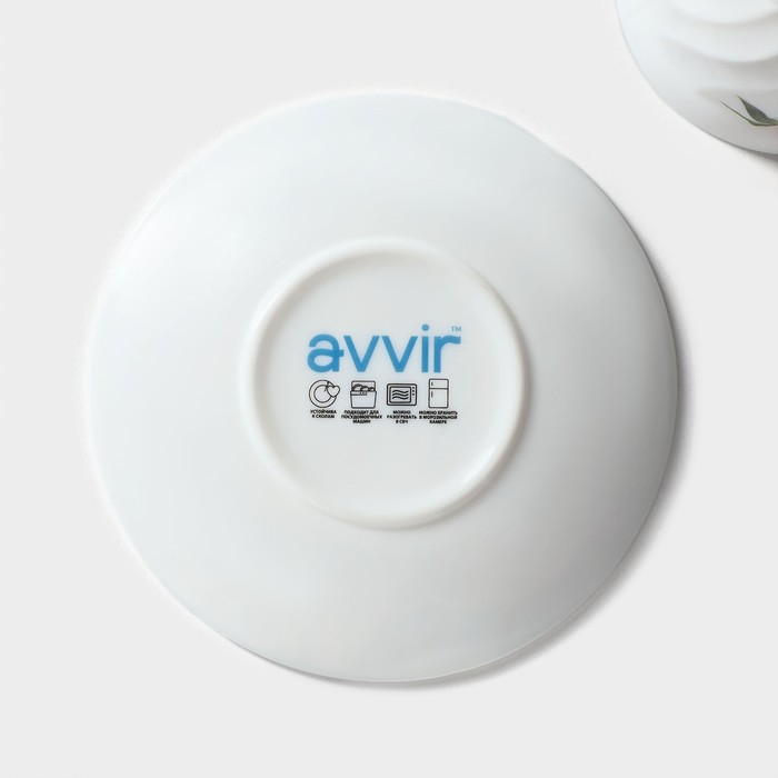 Сервиз чайный «Бархатная роза», 12 предметов: чашка 200 мл, блюдце d=14 см, стеклокерамика, цвет белый Сервиз чайный «Бархатная роза», 12 предметов: чашка 200 мл, блюдце d=14 см, стеклокерамика, цвет белый