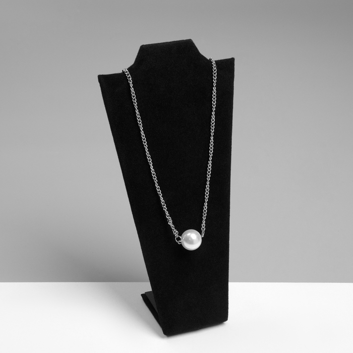 Бюст для украшений, 10,5×5,5×22 см, h=22 см, цвет чёрный Бюст для украшений, 10,5×5,5×22 см, h=22 см, цвет чёрный