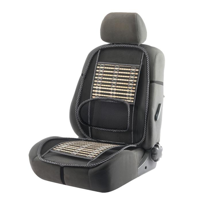 Накидка-массажёр TORSO на сиденье с поясничной опорой, бамбуковые вставки Накидка-массажёр TORSO на сиденье с поясничной опорой, бамбуковые вставки