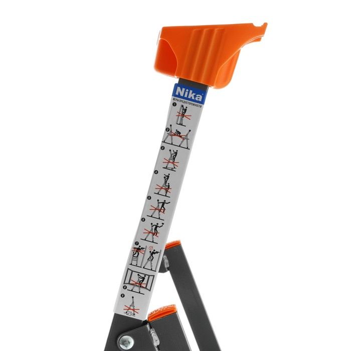 Стремянка Nika СМ7, металлическая, высота до рабочей площадки 1510 мм, 7 ступеней Стремянка Nika СМ7, металлическая, высота до рабочей площадки 1510 мм, 7 ступеней