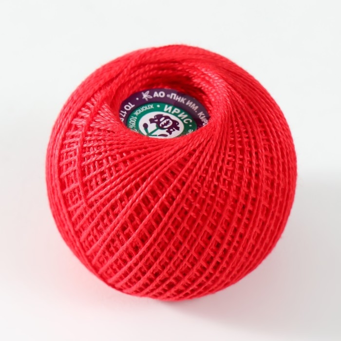 Нитки вязальные Нитки вязальные "Ирис" 150м/25гр 100% мерсеризованный хлопок цвет 0904