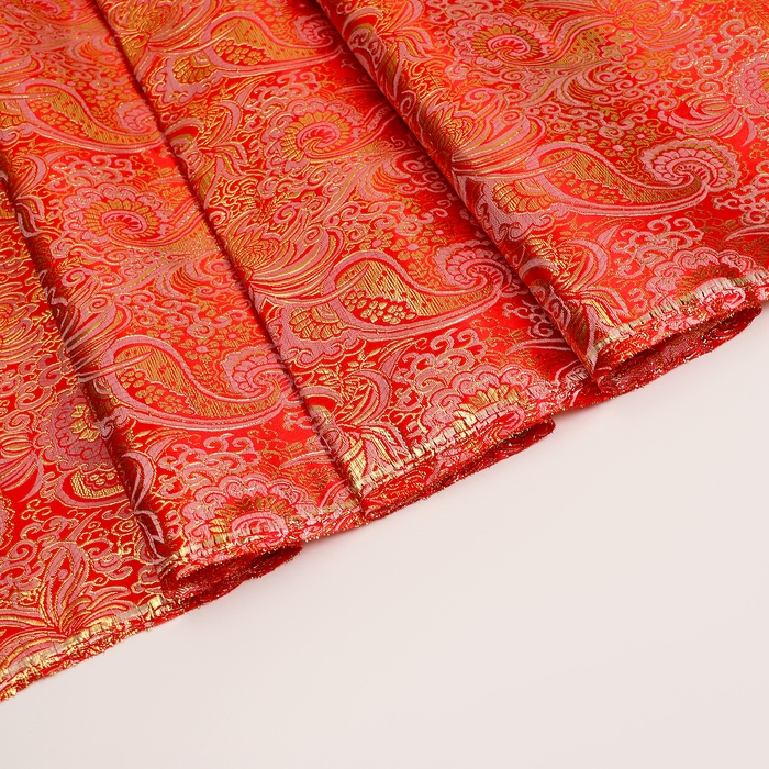 Лоскут «Парча», красный, 100 × 150 см