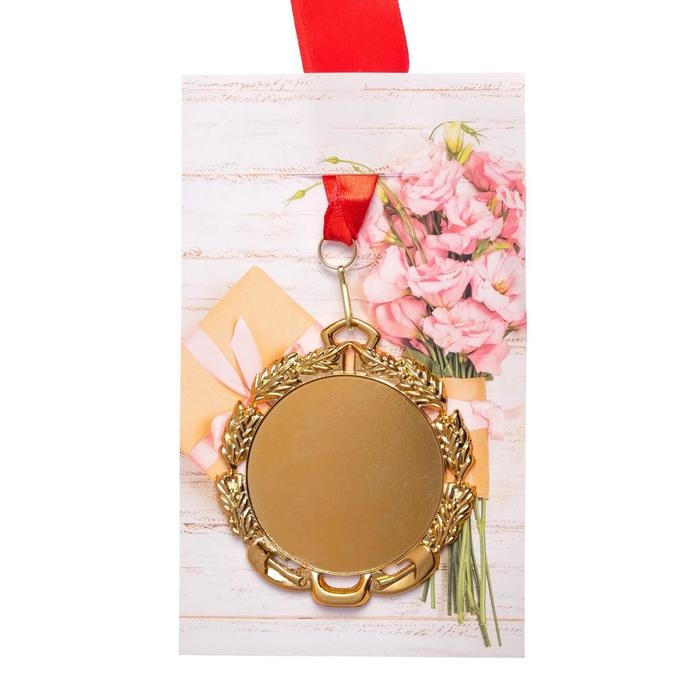 Медаль с лентой, заготовка, D = 70 мм Медаль с лентой, заготовка, D = 70 мм