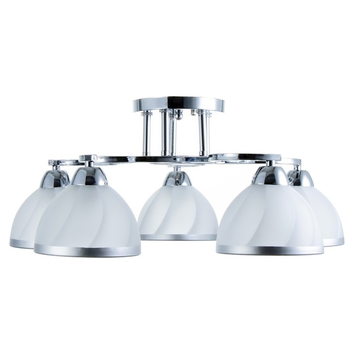 Люстра Люстра "Каспиан" 5хЕ27 40Вт хром 56х56х22 см BayerLux