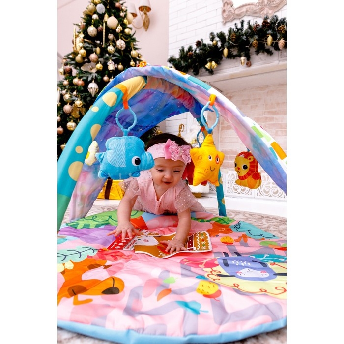Развивающий коврик «Слоник», с дугами, тент, 70х53х0,5 Развивающий коврик «Слоник», с дугами, тент, 70х53х0,5