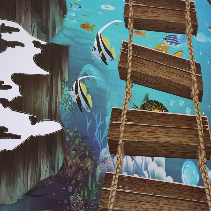 Наклейка 3Д интерьерная Мост 90*60см Наклейка 3Д интерьерная Мост 90*60см