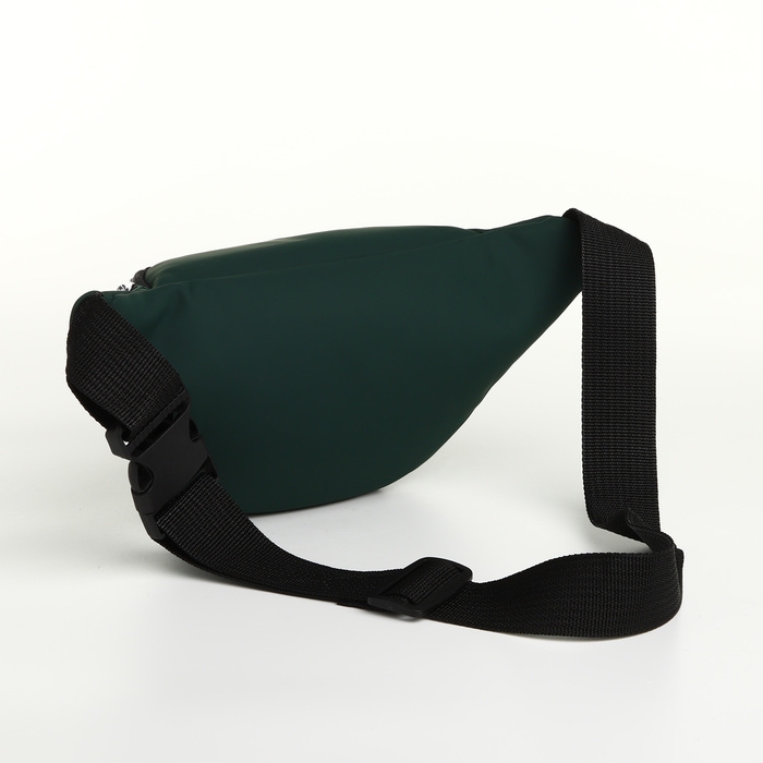 Сумка поясная на молнии, цвет зелёный Сумка поясная на молнии, цвет зелёный
