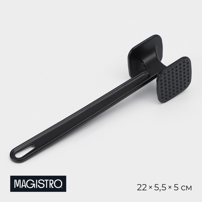 Молоток для мяса Magistro Alum black, 110 грамм, 22 см, цвет чёрный Молоток для мяса Magistro Alum black, 110 грамм, 22 см, цвет чёрный