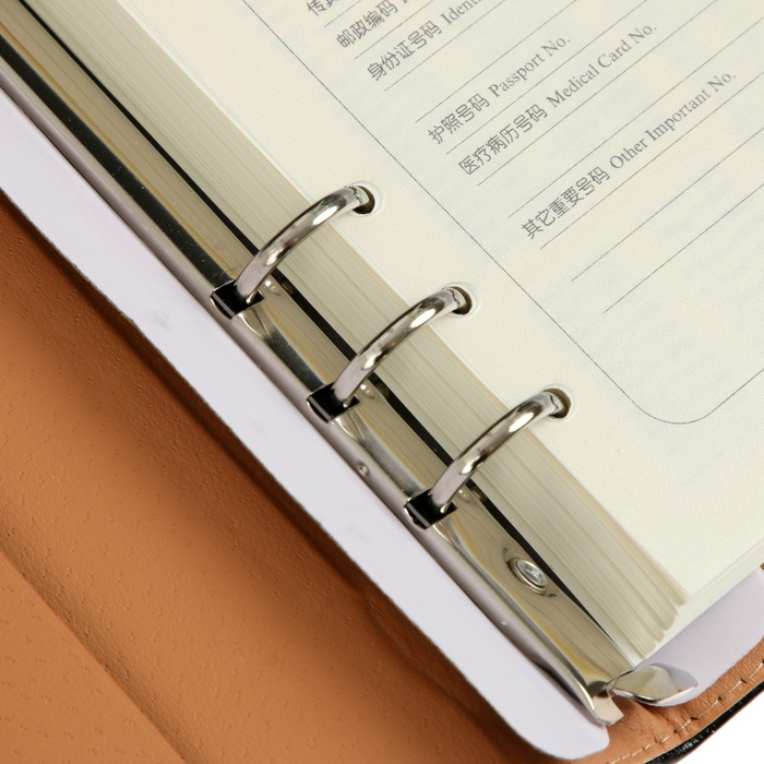 Органайзер на кольцах А5, 90 листов в линейку, с хлястиком, МИКС Органайзер на кольцах А5, 90 листов в линейку, с хлястиком, МИКС