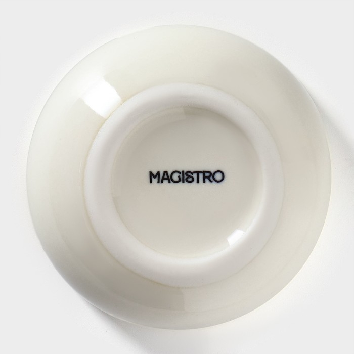 Соусник фарфоровый Magistro Ocean, 90 мл, цвет голубой Соусник фарфоровый Magistro Ocean, 90 мл, цвет голубой