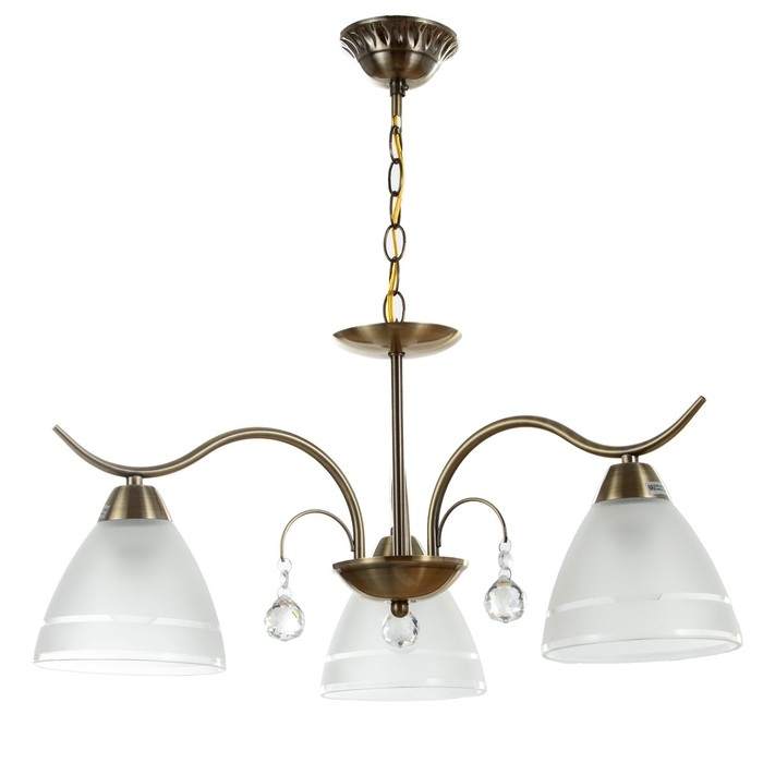 Люстра Люстра "Кобея" 3х40Вт Е27 бронза 53х53х92(52)см