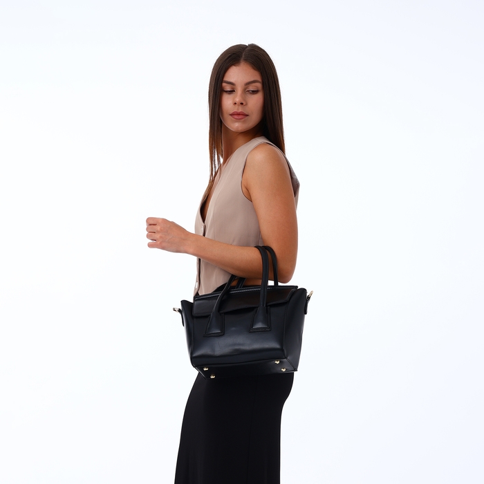 Сумка женская на молнии, цвет чёрный Сумка женская на молнии, цвет чёрный