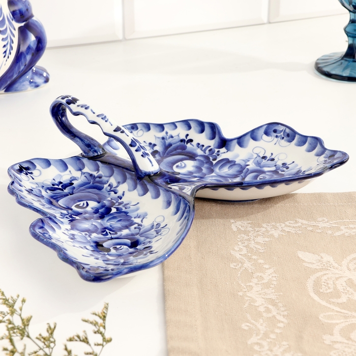 Менажница Менажница "Бабочка", гжель