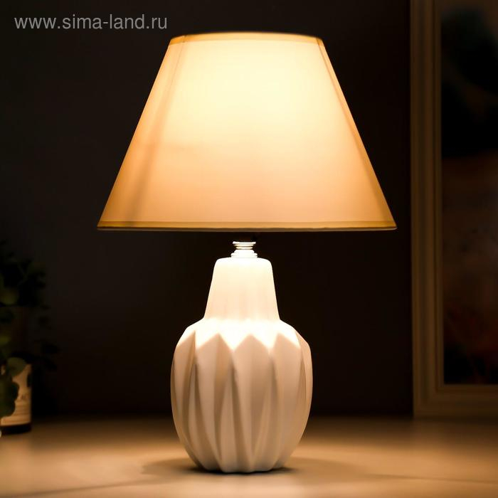 Лампа настольная 21198/1 E14 40Вт белый 22х22х35 см