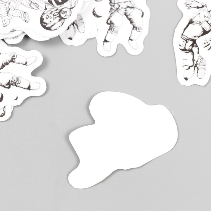 Наклейки для творчества Наклейки для творчества "Космонавт" набор 45 шт 4,4х4,4х1,1 см