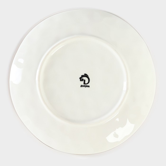Тарелка фарфоровая Доляна «Космос», d=18,5 см, цвет белый Тарелка фарфоровая Доляна «Космос», d=18,5 см, цвет белый