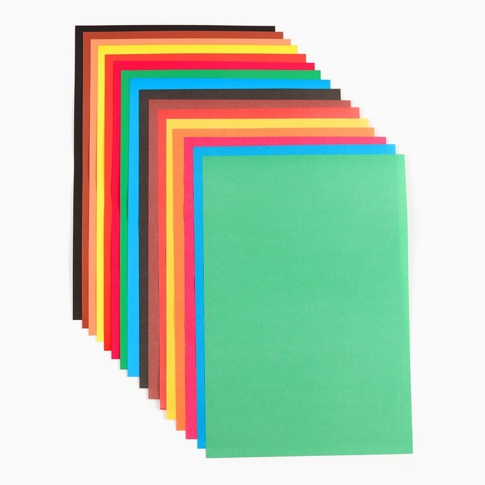 Набор  Набор "Маша и медведь" А4: 8л цветного одностороннего картона + 8л цветной двусторонней бумаги