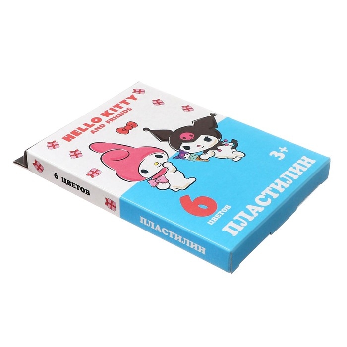 Пластилин 6 цветов 120 г Hello Kitty&friends, пластиковая стека, в картонной упаковке с европодвесом Пластилин 6 цветов 120 г Hello Kitty&friends, пластиковая стека, в картонной упаковке с европодвесом