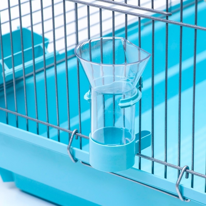 Клетка для птиц Клетка для птиц "Пижон" №104, разборная, 1 секция, 58 х 40 х 48см, бирюзовая