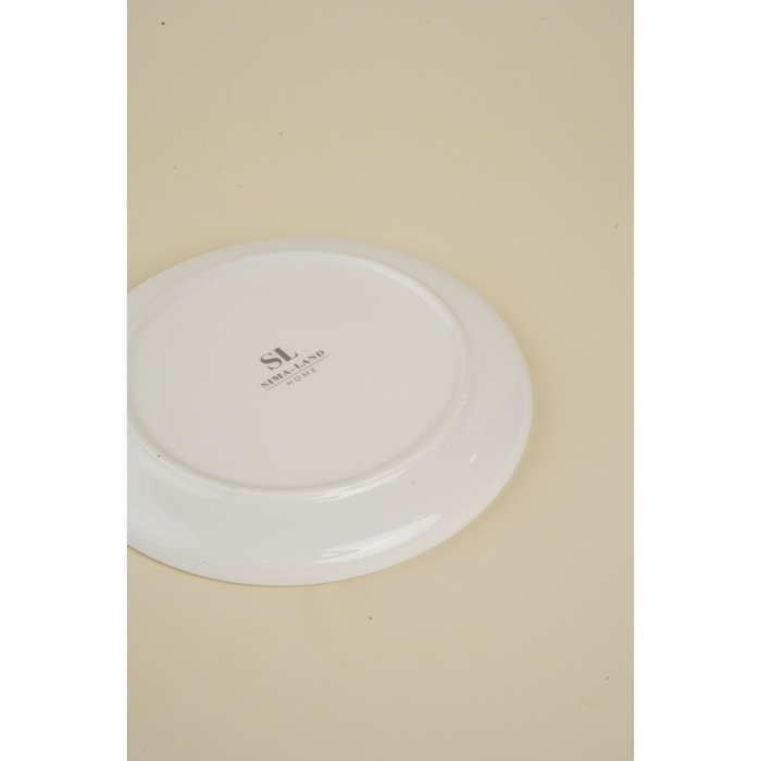 Набор тарелок фарфоровых SL Home «Гато», d=20 см, цвет белый Набор тарелок фарфоровых SL Home «Гато», d=20 см, цвет белый