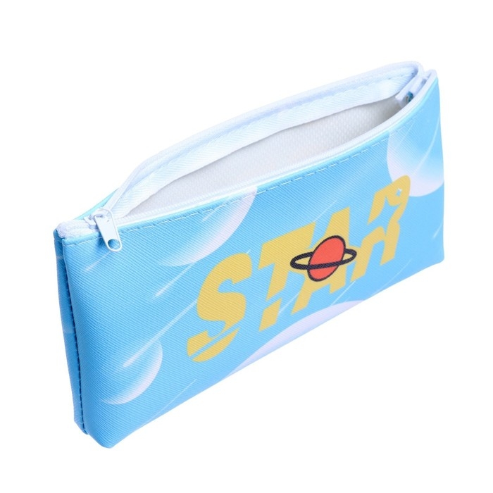 Пенал школьный на молнии Пенал школьный на молнии "Звезда", МИКС