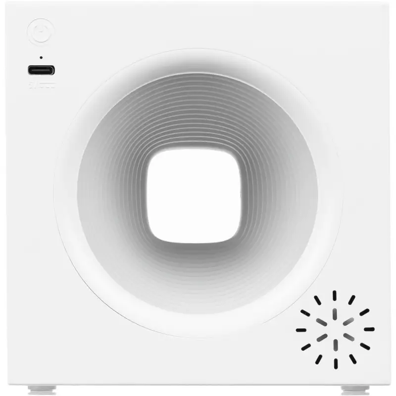 Bluetooth-колонка с подсветкой Volumetric, белая Bluetooth-колонка с подсветкой Volumetric, белая