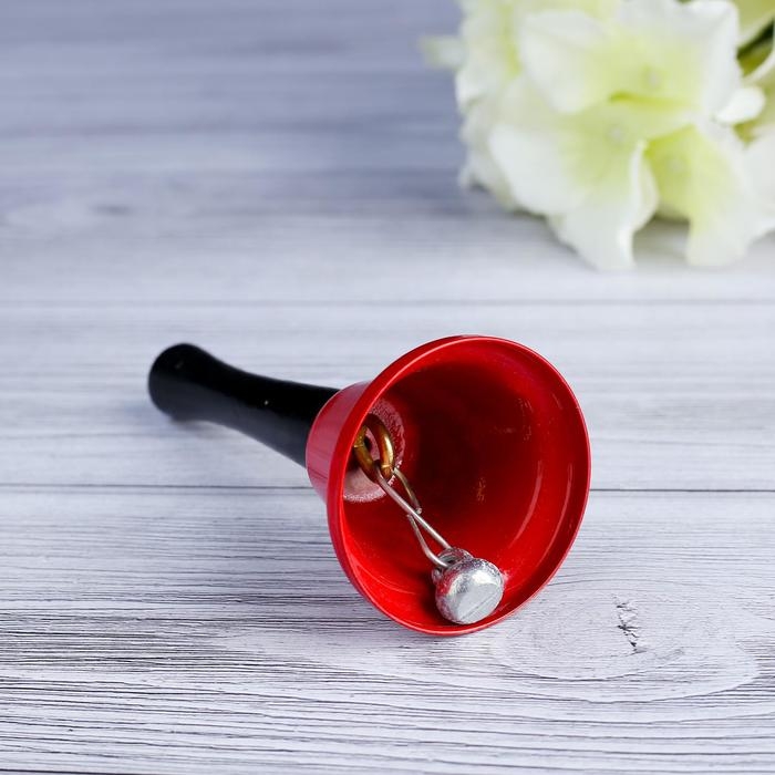 Колокольчик металлический, звонок настольный  Колокольчик металлический, звонок настольный "Funk", 12.5 х 5 см,  микс