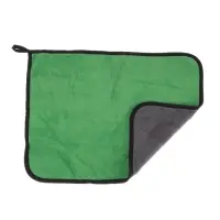 Тряпка для мытья автомобиля, CARTAGE, микрофибра, 350 г/м&sup2;, 30&times;40 cм, зелено-серая