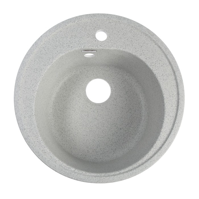 Мойка кухонная из камня ZETT lab. 3/Q10, d=510 мм, глубина 19 см, матовая, светло-серая Мойка кухонная из камня ZETT lab. 3/Q10, d=510 мм, глубина 19 см, матовая, светло-серая